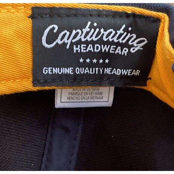 Georgia Tech SnapBack Hat -NEW WITHOUT TAGS -Captivating Headwear - Navy Cap - Picture 7 of 7